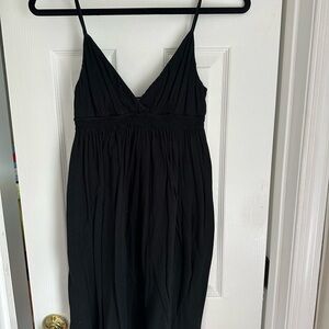 Elegant Black Spaghetti Strap Dress